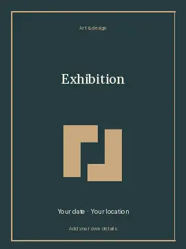 Quiet Forms · Bold poster template