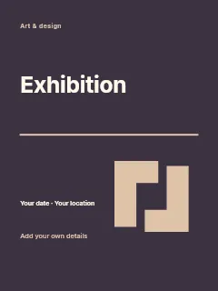 Quiet Forms · Playful poster template