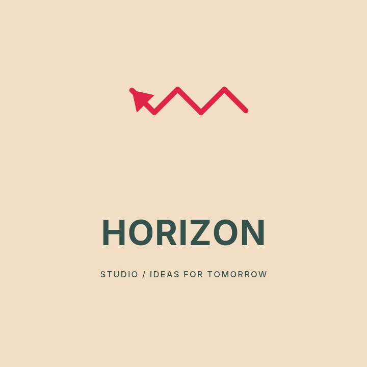 North-west step arrow · solid head in Horizon studio · Illustrated logo