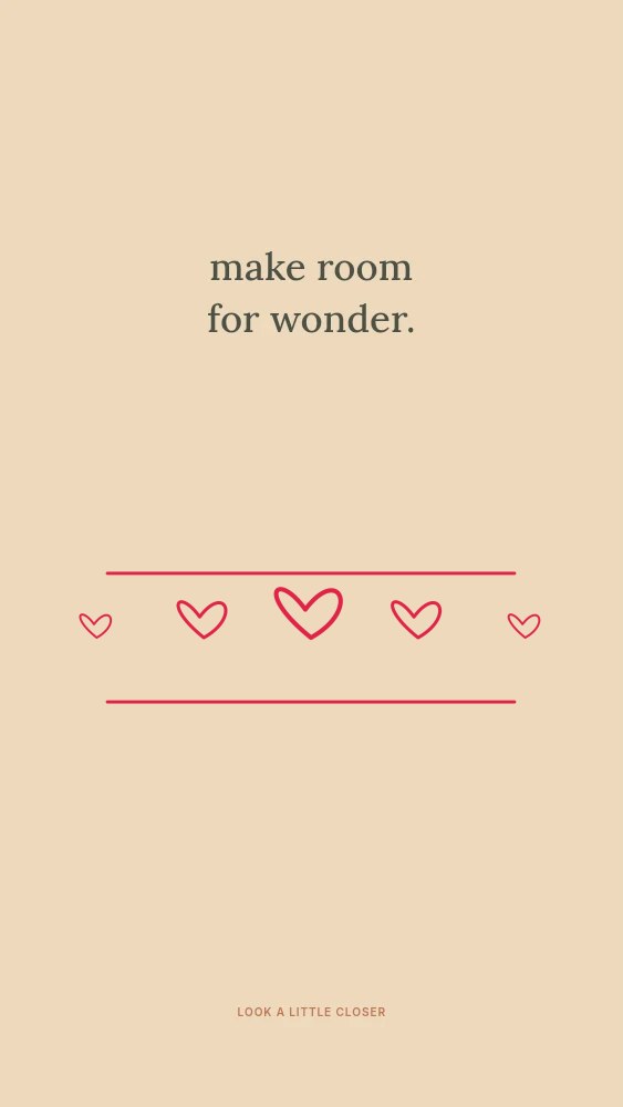 Loop divider · 5 motifs in a tapered in Make room for wonder · Abstract wallpaper