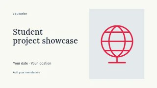 Geography globe · Outline in Student project showcase · Horizontal photo dialogue