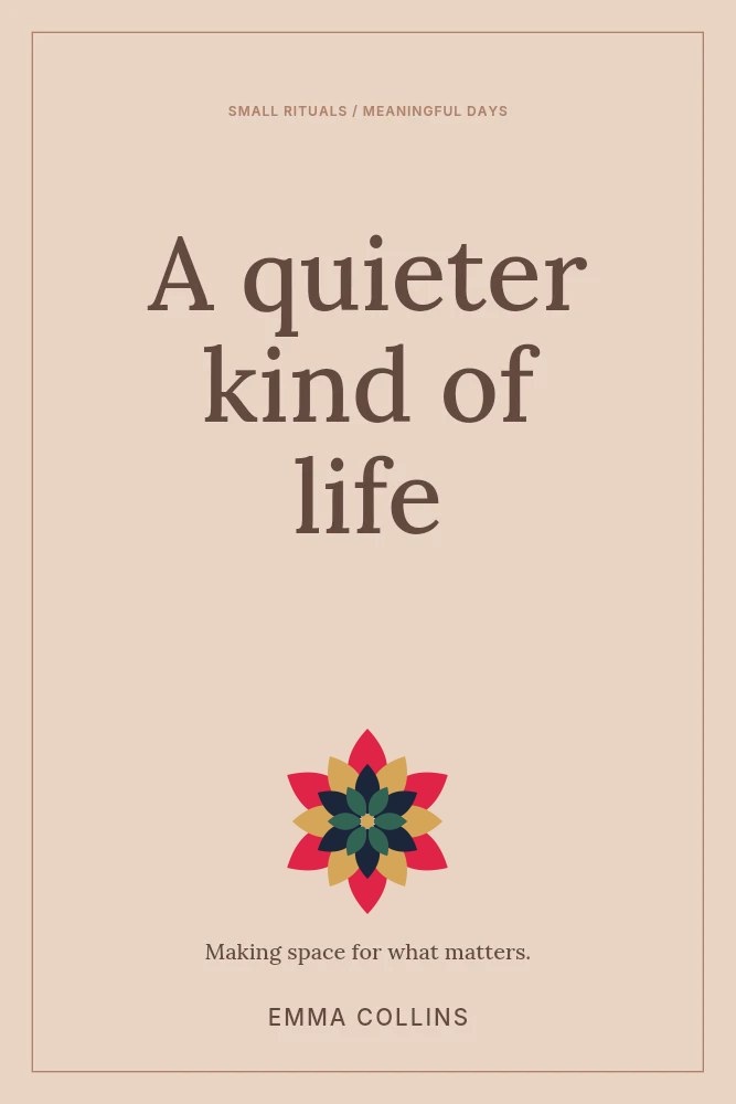 Almond rosette · 6-fold symmetry and 4 layers in A quieter kind of life · Nonfiction book cover