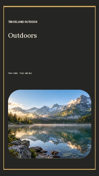 Outdoors · Framed serif instagram story template