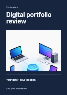 Connected Smart Devices Network Illustration in Digital portfolio review · Title & photograph