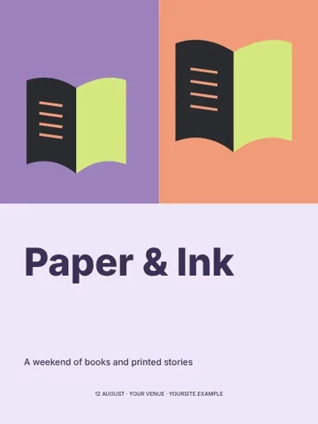 Paper & Ink · Playful poster template