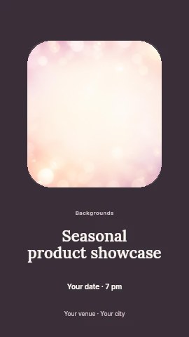 Seasonal product showcase instagram story template