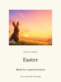Easter poster template · Picture window