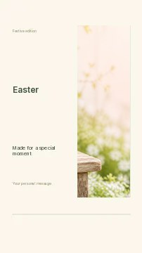 Easter · Split editorial instagram story template