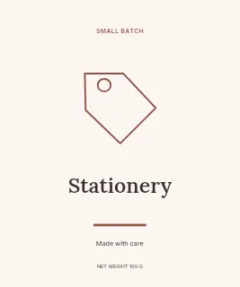 Field notes · Retro label template