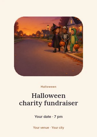 Halloween Flyer · Quiet serif flyer template