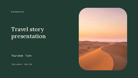 Travel story presentation banner template banner template
