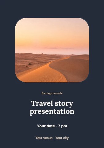 Travel story presentation flyer template flyer template