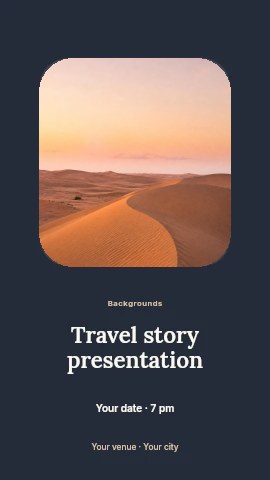 Travel story presentation instagram story template instagram story template