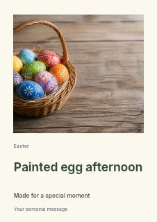 Colorful hand-painted Easter eggs in basket in Painted egg afternoon · Gallery editorial