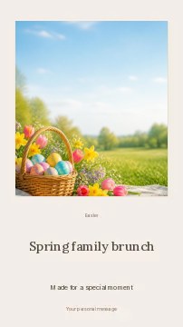 Spring family brunch · Quiet photo gallery