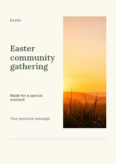 Easter community gathering · Split portrait