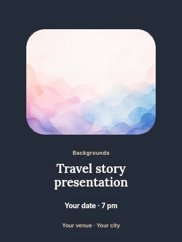 Backgrounds Invitation · Bold statement invitation template
