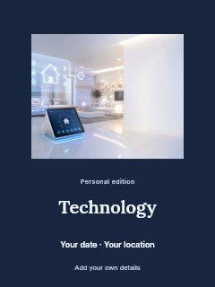 Technology invitation template · Picture window