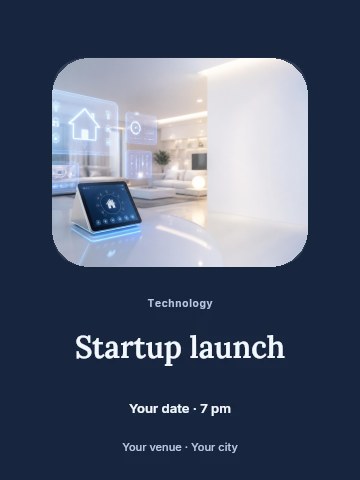Technology Poster · Picture window poster template