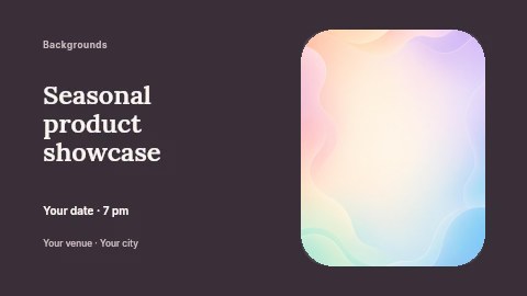 Seasonal product showcase banner template