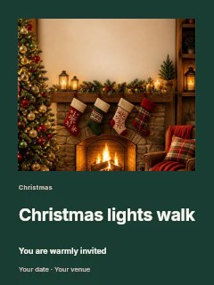 Christmas lights walk · Gallery editorial