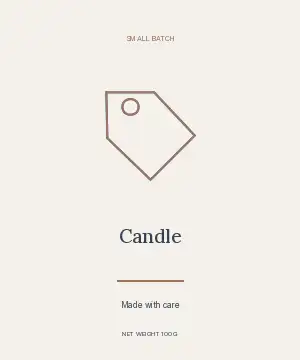 Citrus & cedar · Botanical label template