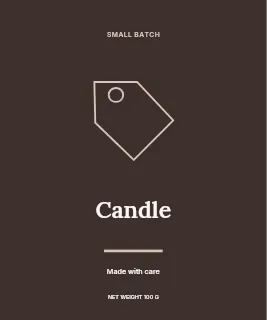 Citrus & cedar · Elegant label template