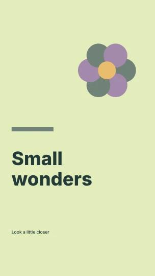 Small wonders · Geometric phone wallpaper template