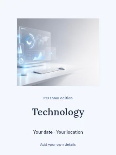 Technology poster template · Picture window