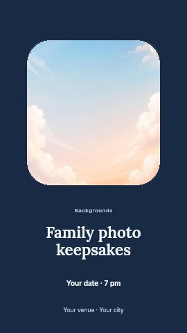 Family photo keepsakes instagram story template
