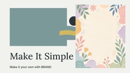 Make It Simple · Studio youtube thumbnail template