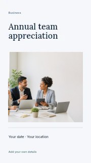 Annual team appreciation · Title & photograph