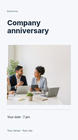 Company anniversary instagram story template