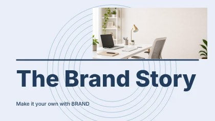 The Brand Story · Contour 3 presentation cover template