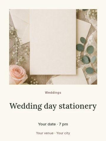 Wedding Poster template · Photo dialogue