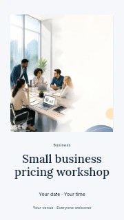 Small business pricing workshop instagram story template · Quiet photo gallery