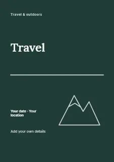 Weekend escape · Minimal flyer template