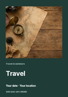 Weekend escape · Playful flyer template