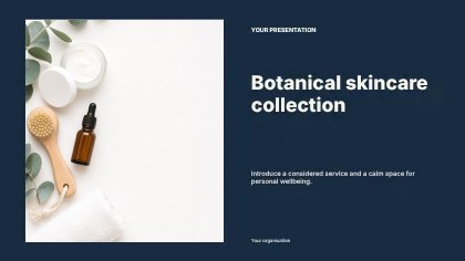 Botanical skincare collection · Spotlight