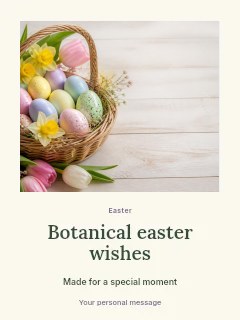 Botanical Easter wishes poster template · Quiet photo gallery