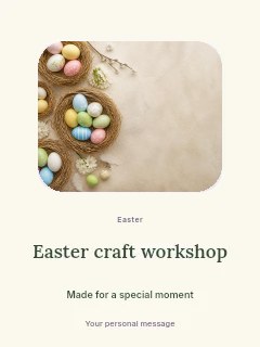 Easter craft workshop invitation template · Picture window