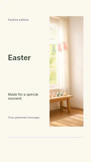 Easter instagram story template · Split portrait