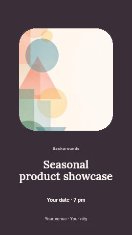 Seasonal product showcase instagram story template