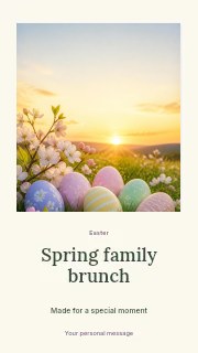 Spring family brunch · Quiet photo gallery