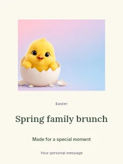 Spring family brunch poster template · Picture window