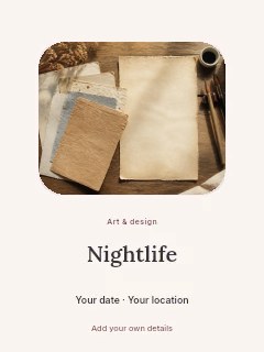 Nightlife poster template · Picture window