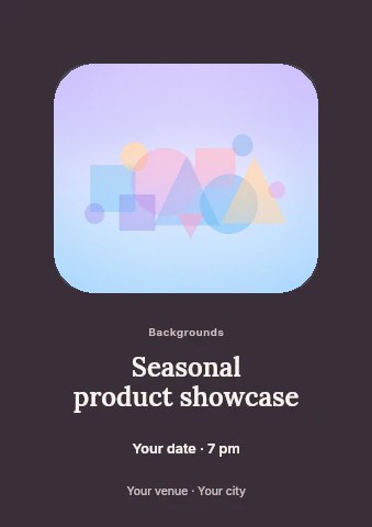 Seasonal product showcase flyer template
