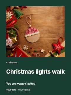 Christmas lights walk · Gallery editorial