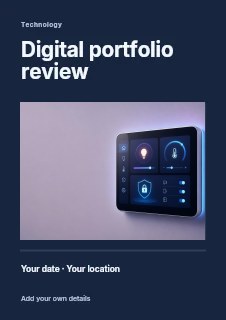 Smart Home Control Panel on Wall in Digital portfolio review · Title & photograph