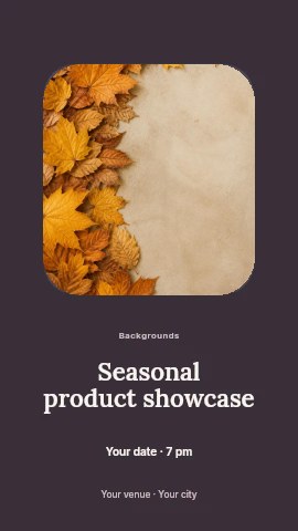 Seasonal product showcase instagram story template
